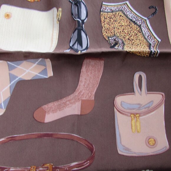 Handsome Jones New York Oblong Scarf Shades of Brown Accessory Theme - Picture 5 of 9